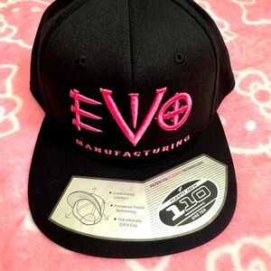 EVO Manufacturing Black and Pink Hat BNWOT